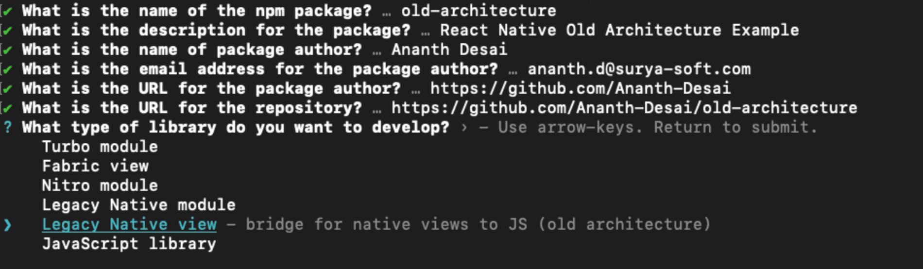 Old Architecture Library Creation